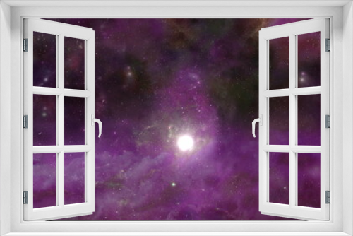 Fototapeta Naklejka Na Ścianę Okno 3D - sun in space galaxy