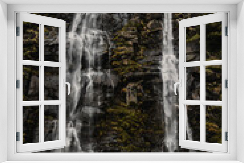 Fototapeta Naklejka Na Ścianę Okno 3D - Acquafraggia Waterfalls