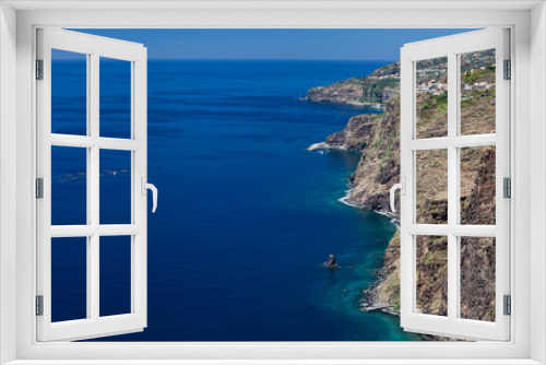 Fototapeta Naklejka Na Ścianę Okno 3D - View on the cliffs of the south coast of Madeira,  Portugal,  Europe