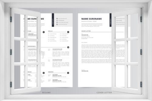 Professional Resume or CV and Cover Letter Template