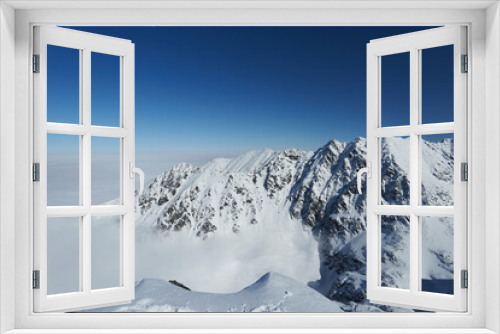 Fototapeta Naklejka Na Ścianę Okno 3D - Picturesque view from Koscielec Peak 