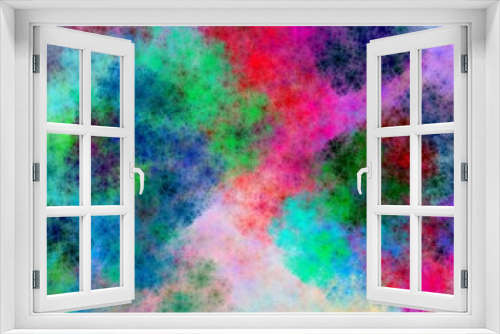 Fototapeta Naklejka Na Ścianę Okno 3D - Abstract fractal graphics. Design element. Multicolor