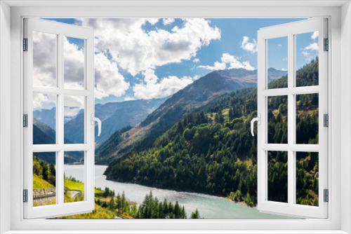 Fototapeta Naklejka Na Ścianę Okno 3D - Mountain scenery around the D'Arpy lake in Val d'Aosta