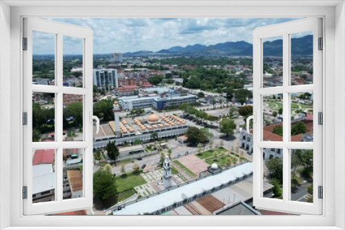 Fototapeta Naklejka Na Ścianę Okno 3D - Ipoh, Malaysia - September 24, 2022: The Landmark Buildings and Tourist Attractions of Ipoh