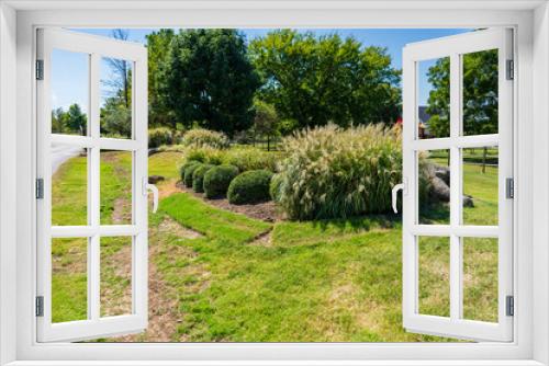 Fototapeta Naklejka Na Ścianę Okno 3D - Outdoor Lawn and Landscape