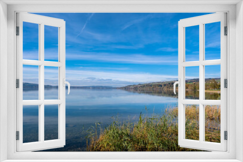 Fototapeta Naklejka Na Ścianę Okno 3D - View of the lake - Sempach, Switzerland