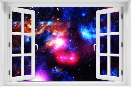Fototapeta Naklejka Na Ścianę Okno 3D - A bright, beautiful cosmic nebula. Elements of this image furnished by NASA