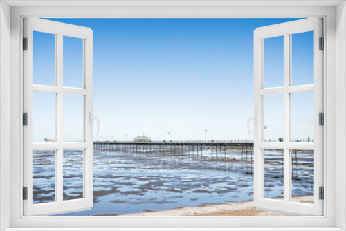 Fototapeta Naklejka Na Ścianę Okno 3D - Southport Pier seascape