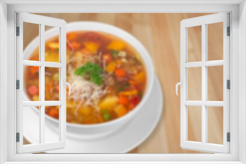 Fototapeta Naklejka Na Ścianę Okno 3D - Tasty traditional soup food dish