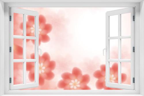 Fototapeta Naklejka Na Ścianę Okno 3D - pink floral background