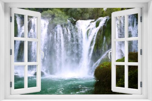 Fototapeta Naklejka Na Ścianę Okno 3D - Famous Kravica waterfalls in Bosnia and Herzegovina