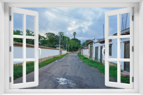 Fototapeta Naklejka Na Ścianę Okno 3D - little white town in Colombia