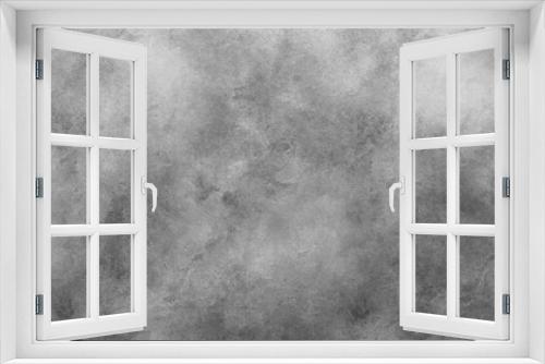 Fototapeta Naklejka Na Ścianę Okno 3D - abstract empty backdrop for copy space. cement textured gray wall background with grainy surface