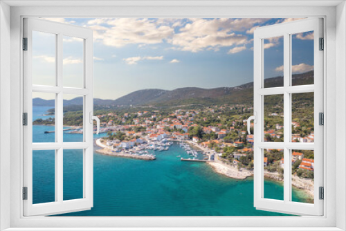 Fototapeta Naklejka Na Ścianę Okno 3D - Aussicht auf die Kleinstadt Nerezine auf der Insel Losinj in Kroatien