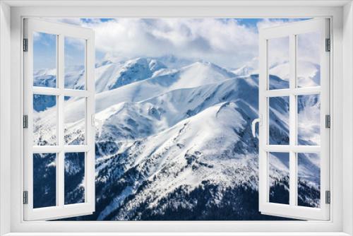 Fototapeta Naklejka Na Ścianę Okno 3D - Widok z Kasprowego