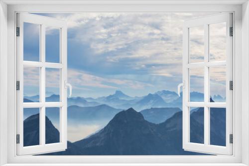 Fototapeta Naklejka Na Ścianę Okno 3D - Mountains silhouette
