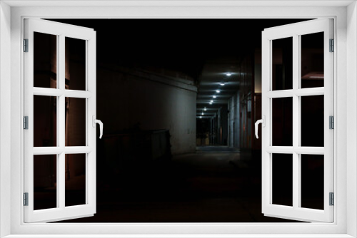 Fototapeta Naklejka Na Ścianę Okno 3D - Alleyway Night