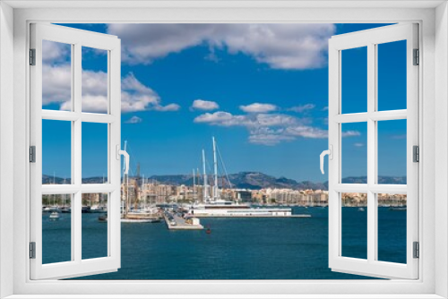 Fototapeta Naklejka Na Ścianę Okno 3D - Marina in Palma De Mallorca, Spain, Europe	