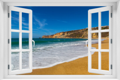 Fototapeta Naklejka Na Ścianę Okno 3D - Nazare coast , Portugal