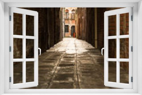 Fototapeta Naklejka Na Ścianę Okno 3D - Strasse in Venedig	