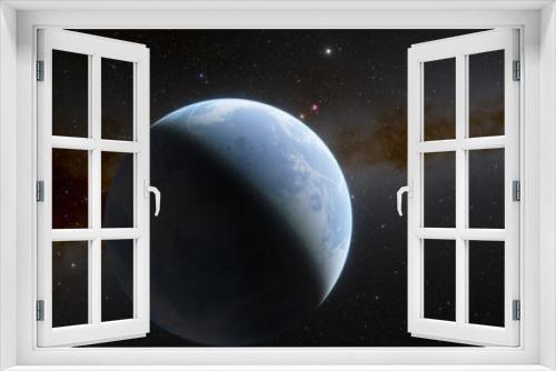 Fototapeta Naklejka Na Ścianę Okno 3D - Planets and galaxy, science fiction wallpaper. Beauty of deep space. Billions of galaxy in the universe Cosmic art background 3d render
