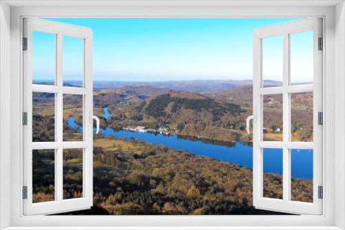 Fototapeta Naklejka Na Ścianę Okno 3D - Lake Windermere from Gummers How