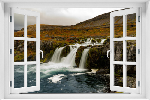 Fototapeta Naklejka Na Ścianę Okno 3D - Bæjarfoss