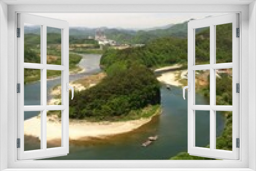 Fototapeta Naklejka Na Ścianę Okno 3D - Hanbando Jihyeong Korea shaped peninsula cliffs