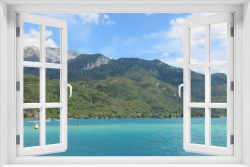 Fototapeta Naklejka Na Ścianę Okno 3D - Lac d' Annecy, Annecy, Haute-Savoie, Auvergne Rhône Alpes, France, 
