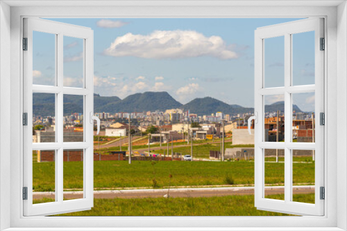 Fototapeta Naklejka Na Ścianę Okno 3D - Panoramic of the city of Santa maria RS Brazil