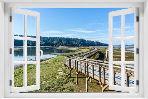 Fototapeta Naklejka Na Ścianę Okno 3D - Washington Wetlands Boardwalk 2