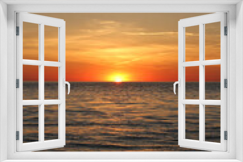 Fototapeta Naklejka Na Ścianę Okno 3D - Sunset over the Ocean