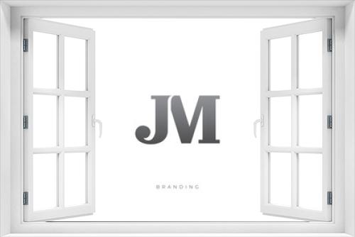 J Letter JM Monogram Vector Logo Letter Combination Lettermark
