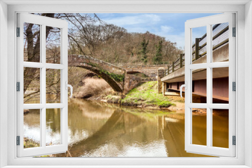 Fototapeta Naklejka Na Ścianę Okno 3D - Three Bridges at Glaisdale, North Yorkshire