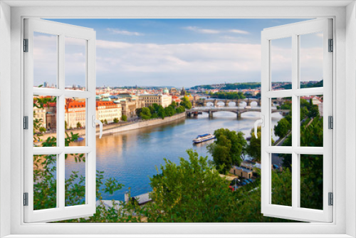 Prague And Vltava River