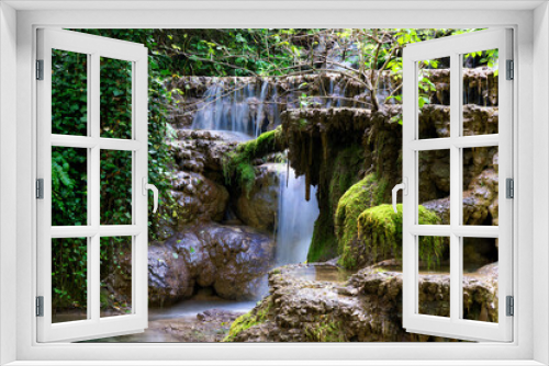 Fototapeta Naklejka Na Ścianę Okno 3D - Krushuna's waterfalls