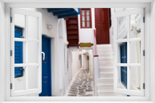 Fototapeta Naklejka Na Ścianę Okno 3D - Traditional greek house on Mykonos island, Greece
