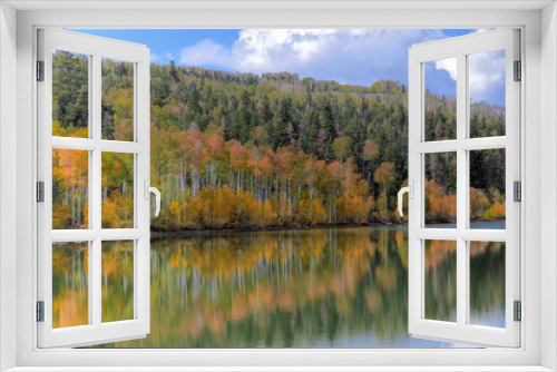 Fototapeta Naklejka Na Ścianę Okno 3D - Kolob Reservoir Reflection