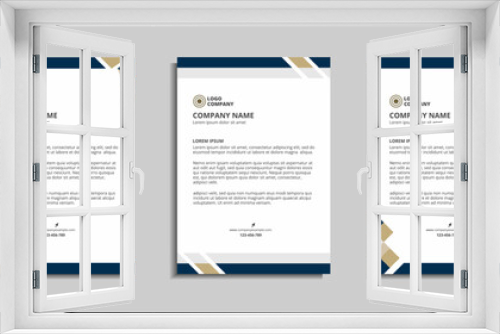 modern corporate letterhead template design