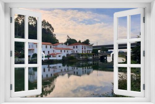Fototapeta Naklejka Na Ścianę Okno 3D - Río Lambre en Miño, Galicia