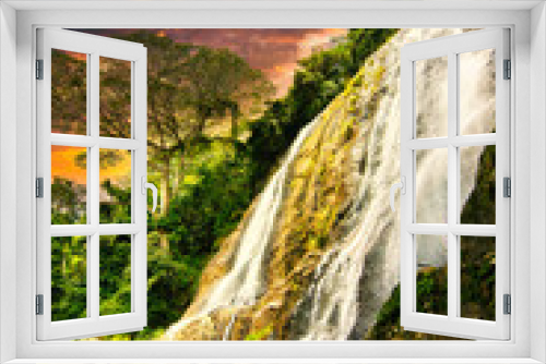 Fototapeta Naklejka Na Ścianę Okno 3D - hunnasgriya waterfall