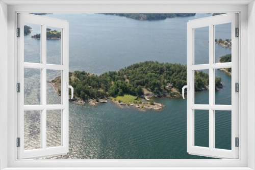 Fototapeta Naklejka Na Ścianę Okno 3D - survol de l'archipel de Stockholm en suède	
