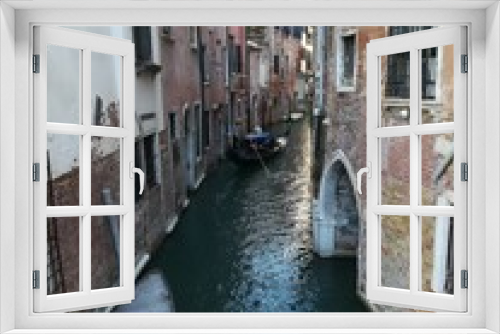 Fototapeta Naklejka Na Ścianę Okno 3D - Venezia in gondola