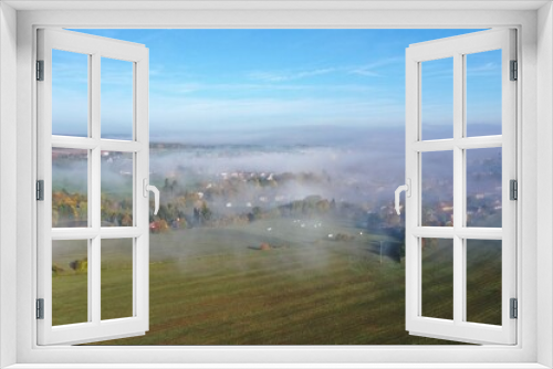 Fototapeta Naklejka Na Ścianę Okno 3D - Komárov on morning fog