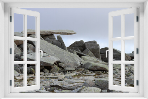 Fototapeta Naklejka Na Ścianę Okno 3D - Snowdonia Glyder Fach summit glyderau wales