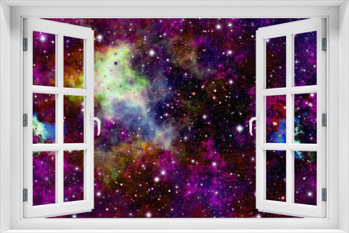 Fototapeta Naklejka Na Ścianę Okno 3D - space background