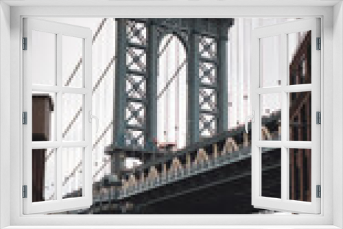 Fototapeta Naklejka Na Ścianę Okno 3D - city bridge city