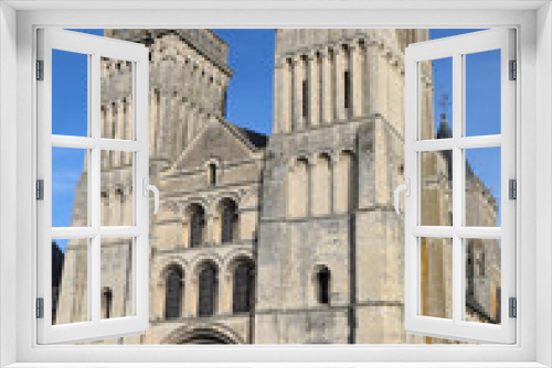 Fototapeta Naklejka Na Ścianę Okno 3D - Ancient Church called Abbey of women in CAEN in France