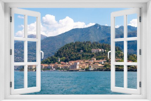 Fototapeta Naklejka Na Ścianę Okno 3D - view of the beautiful Bellagio from Lake Como