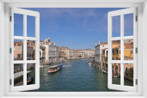 Fototapeta Naklejka Na Ścianę Okno 3D - vistas del gran canal de venecia desde el puente de la academia.